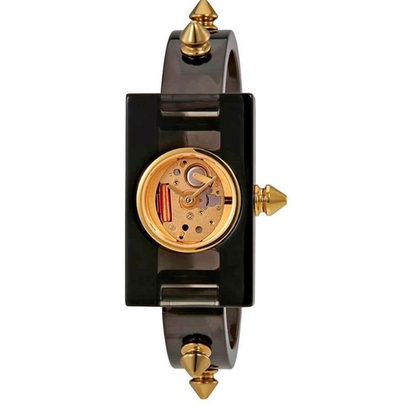 Gucci Plaxiglass & Stainless Steel Skeleton Stud Quart Watch - Picture 1 of 12